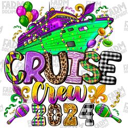 mardi gras cruise crew 2024 cruising funny festival party png sublimation design, mardi gras png, western mardi gras, su