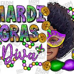 mardi gras diva afro woman png sublimation design,mardi gras png,mardi gras carnival mask png,mardi gras diva,afro woman