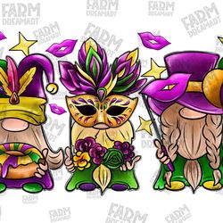 mardi gras gnomes png sublimation design,mardi gras png,mardi gras gnome png,gnome png,fleur de lis png,st patricks day