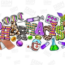 mardi gras pharmacist png sublimation design download, happy mardi gras png, western pharmacist png, medicine png,sublim
