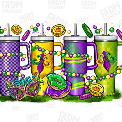 retro obsessive cup disorder mardi gras png, mardi gras cups png, fleur de lis png, funny cup mardi gras png,luisiana pn