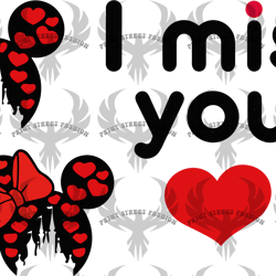 mickey & minnie i miss you svg digital download