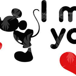 mickey & minnie i miss you svg digital download