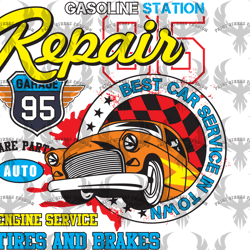 gasoline station repair svg digital download