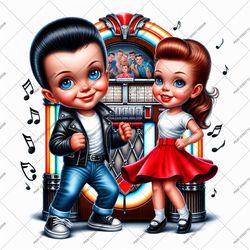 little boy and a girl dancing sublimation | instant digital download | fantasy fan art | png