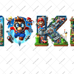 mario bros sublimation | instant digital download | fantasy fan art | png