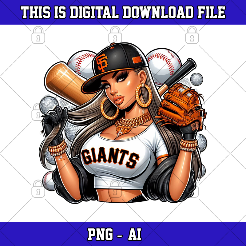 Giants baseball team American 21 year old woman 004-front.png