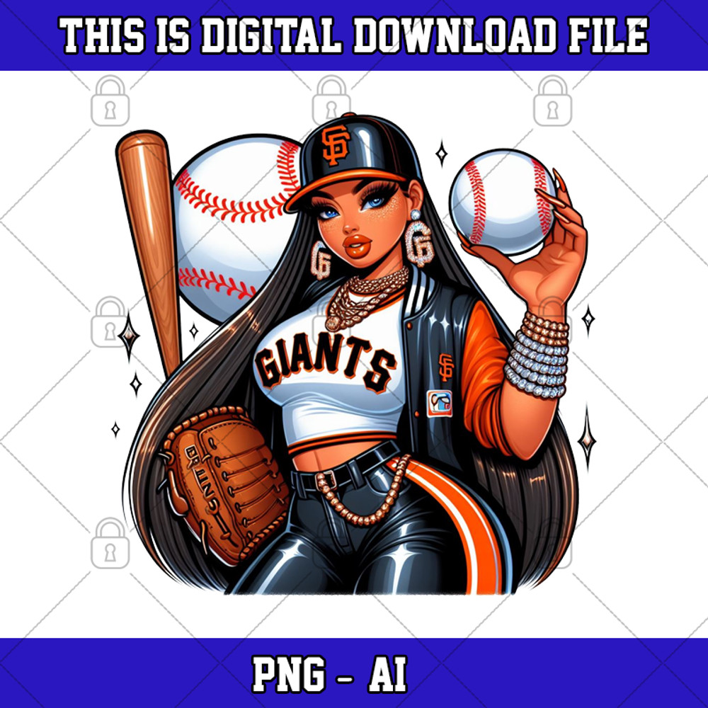 Giants baseball team American 21 year old woman 002-front.png