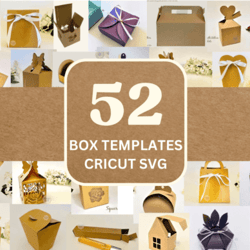 52 SVG Box Templates - Cricut SVG Files