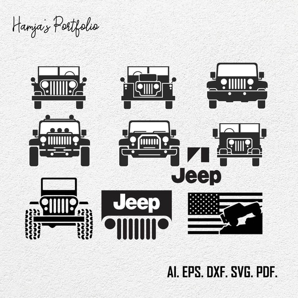 Jeep SVG Bundle, Jeep SVG, Jeep Silhouette, jeep vector bund | Inspire ...