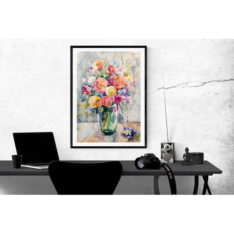 Watercolor Flowers in vase Painting.jpg
