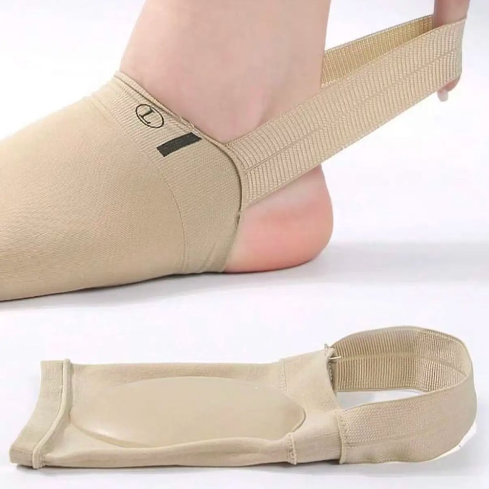 Orthotic Insoles for Flat Feet, Silicone Arch Support for Plantar Fasciitis Pain Relief