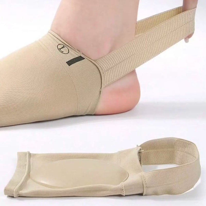 Orthotic Insoles for Flat Feet, Silicone Arch Support for Plantar Fasciitis Pain Relief