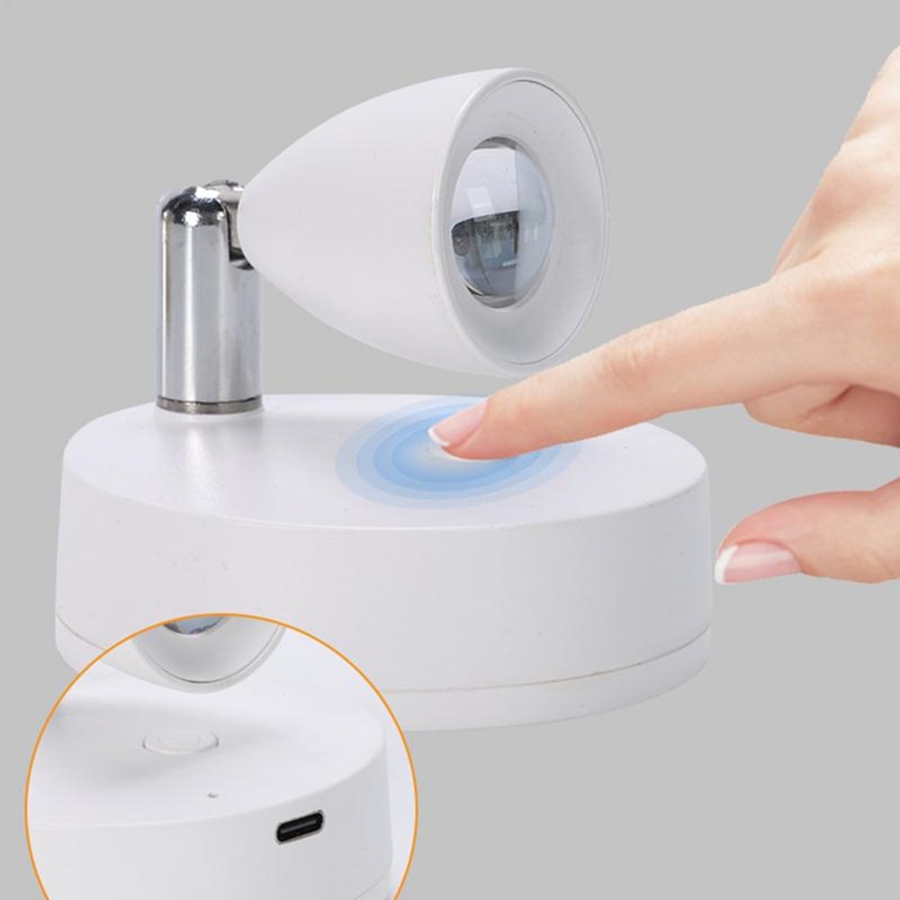 Rechargeable Wireless Uplighting for Plants, Battery-Powered Accent Spotlights, Ambient Lighting with Remote Control