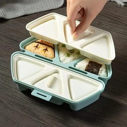 triangle bento box mold tool, 6 grids sushi mould, onigiri rice ball bento accessories