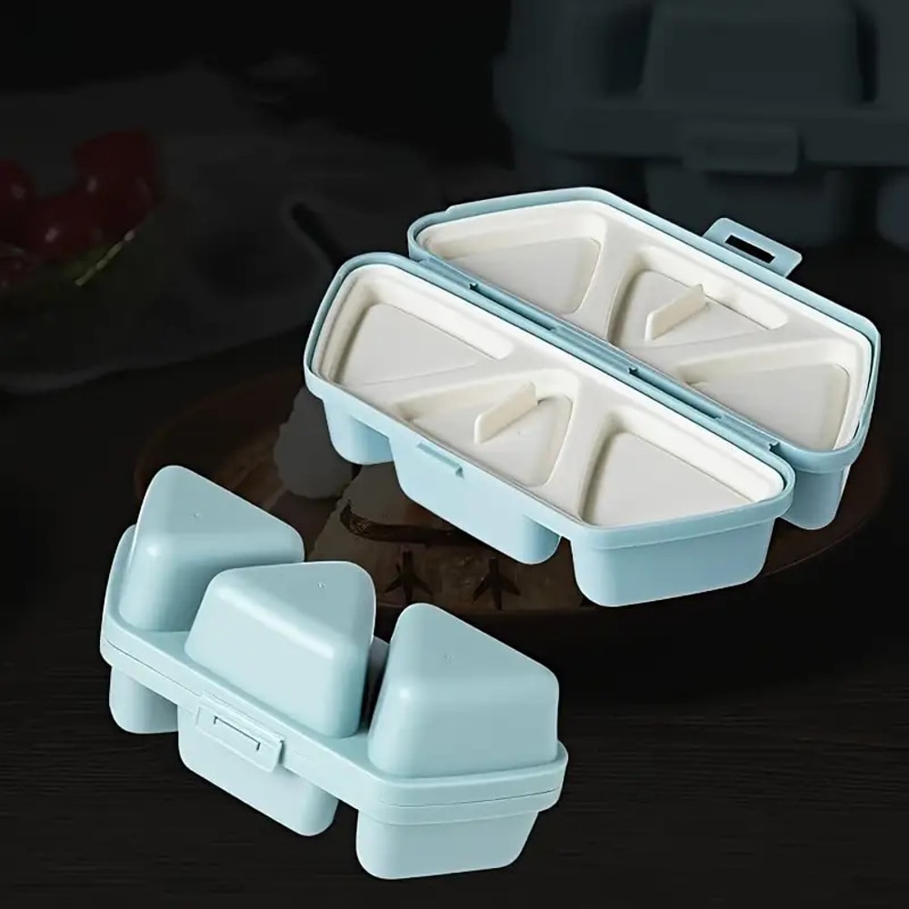 Triangle Bento Box Mold Tool, 6 Grids Sushi Mould, Onigiri Rice Ball Bento Accessories