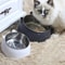 Elevated Cat Bowl, Inclined Dish with Cute Ear Stand, Neck Protection for Cats