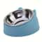 Elevated Cat Bowl, Inclined Dish with Cute Ear Stand, Neck Protection for Cats