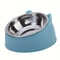 Elevated Cat Bowl, Inclined Dish with Cute Ear Stand, Neck Protection for Cats