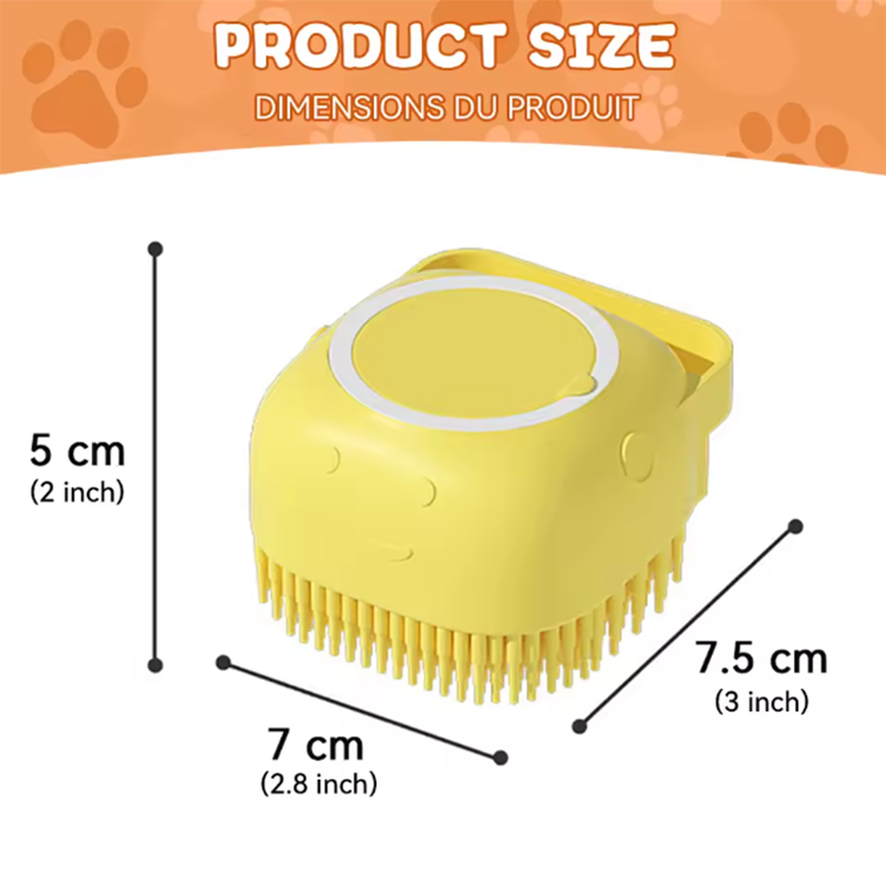 Soft Silicone Pet Accessories, Bath Massage Brush, Multifunctional Puppy Dog Cat Tools