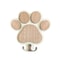 Wooden Dog Leash Hanger with Paw Design, Wall Hook for Collars & Coats, Ideal Gift for Dog Lovers