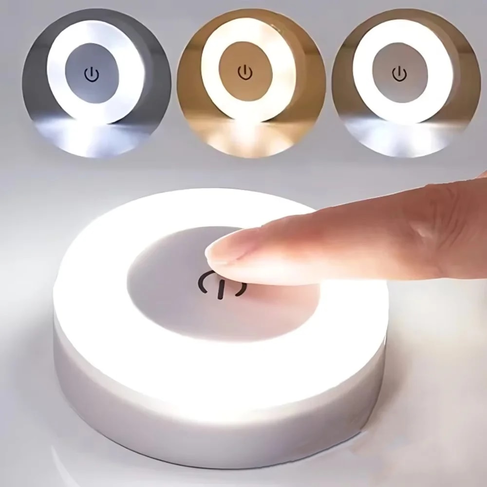 Touch Bedside Lamp, LED Wall Light, USB Rechargeable Night Light for Living Room and Bedroom