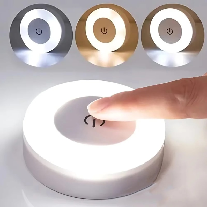 Touch Bedside Lamp, LED Wall Light, USB Rechargeable Night Light for Living Room and Bedroom