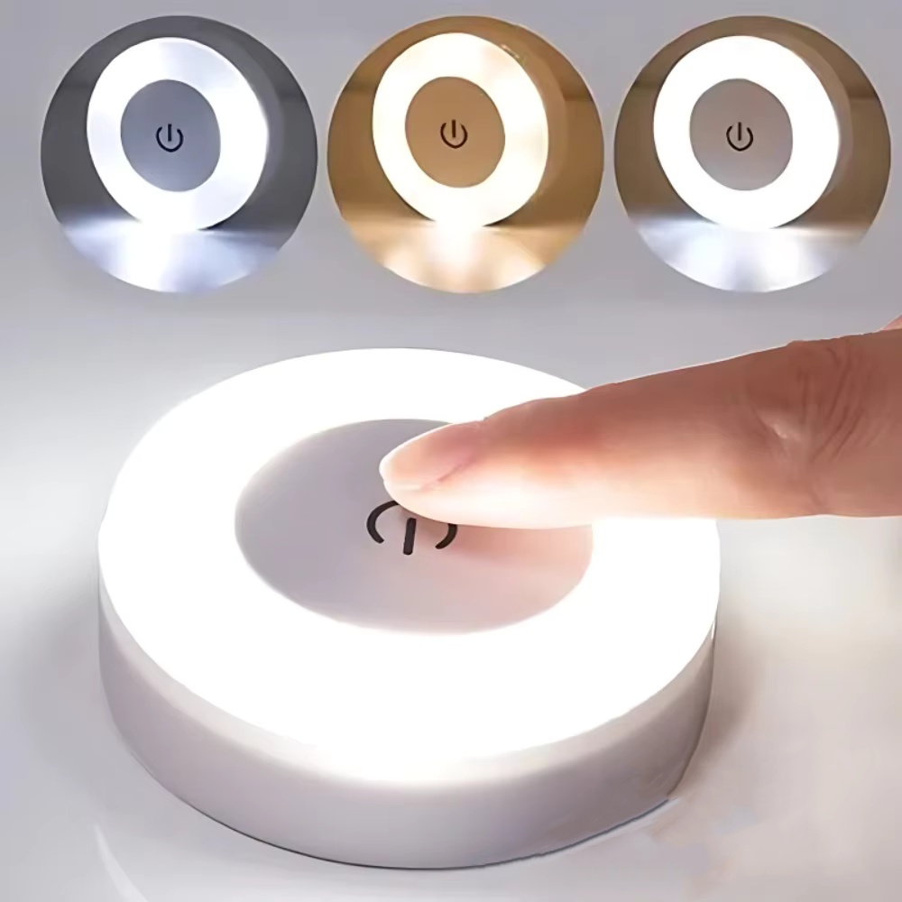 Touch Bedside Lamp, LED Wall Light, USB Rechargeable Night Light for Living Room and Bedroom