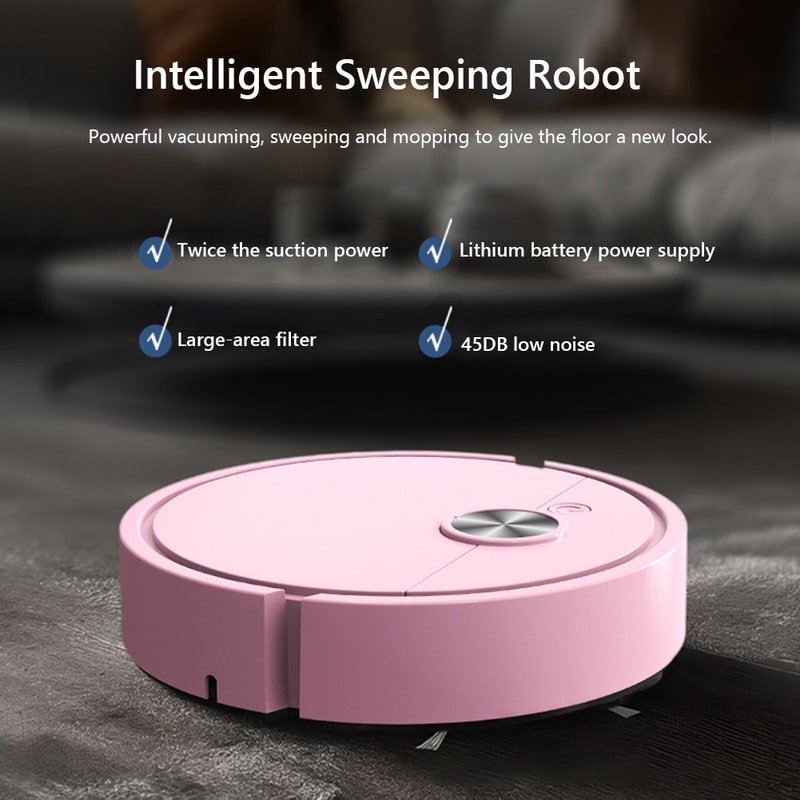 Automatic Robot Vacuum Cleaner, Smart Sweeping Cleaning Machine, USB Floor Sweeping and Mopping