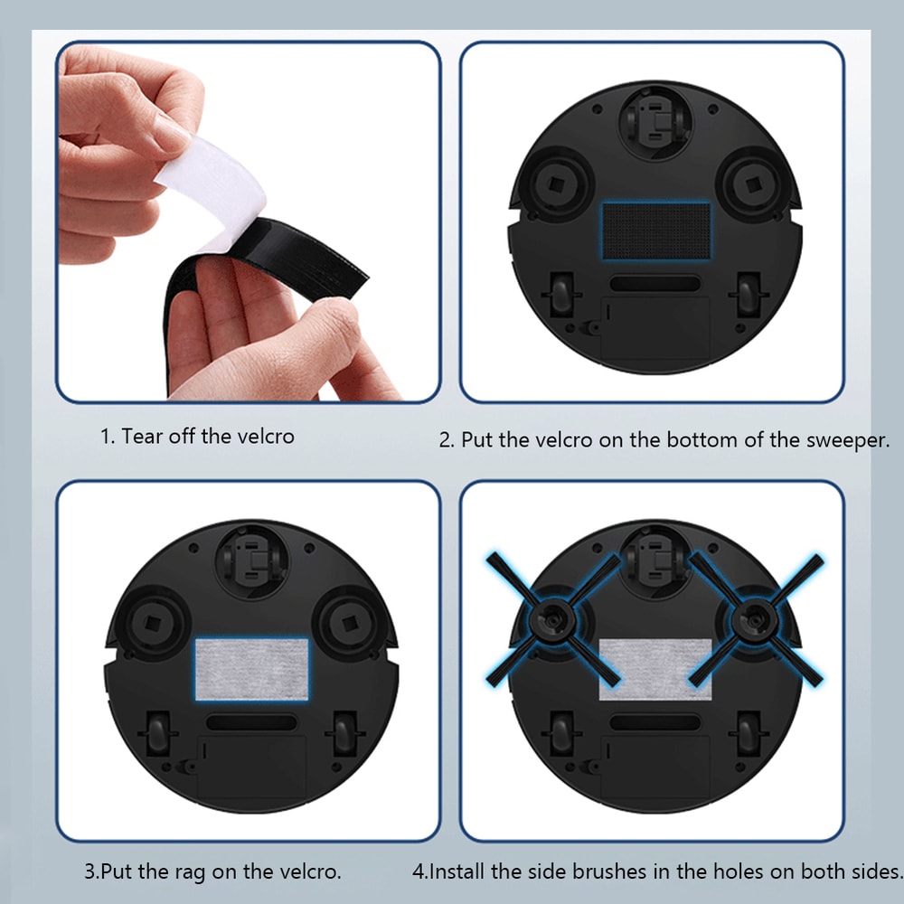 Automatic Robot Vacuum Cleaner, Smart Sweeping Cleaning Machine, USB Floor Sweeping and Mopping
