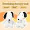 Cute Calming Glowing Breathing Snoopy Plush Toy, Baby Sleep Aid, Kids Bedtime Gift