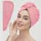 Textured Hair Towel Solid Color Dry Hair Cap 98 X 255 Absorbent Towel Wrap For ButtonDown Women 8