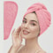 Textured Hair Towel Solid Color Dry Hair Cap 98 X 255 Absorbent Towel Wrap For ButtonDown Women 8