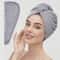 Textured Hair Towel Solid Color Dry Hair Cap 98 X 255 Absorbent Towel Wrap For ButtonDown Women 13