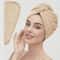 Textured Hair Towel Solid Color Dry Hair Cap 98 X 255 Absorbent Towel Wrap For ButtonDown Women 10