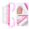 Pink Acrylic Nail Brushes 1520Pcs Nail Art Manicure Pedicure Soft Cleaning Tools Set 0