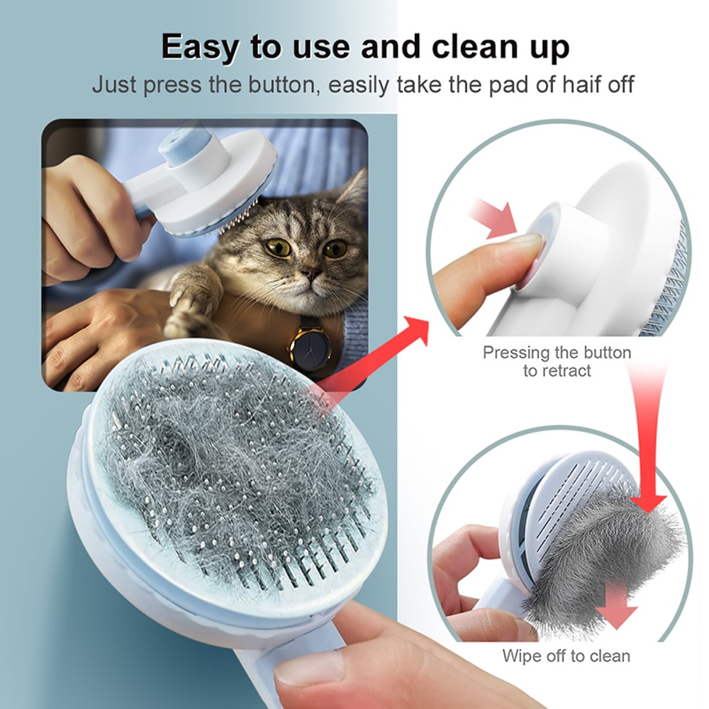 Pet Grooming Brush For Cats Cat Hair Remover Comb Remove Hairs Puppy Kitten Grooming Accessories Pe 2
