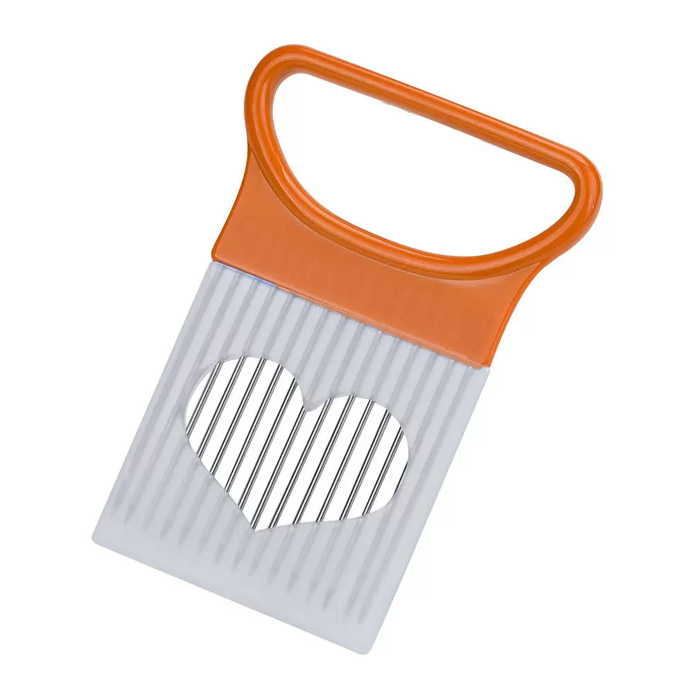 Colorful Onion Slicer, Effortlessly Slice Onions with Kitchen Stainless Steel Potato Chip Holder