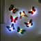 Funny Colorful Glowing Butterfly Light Ranpo Hot DIY LED Stickable Decorative Wall Light For House 0