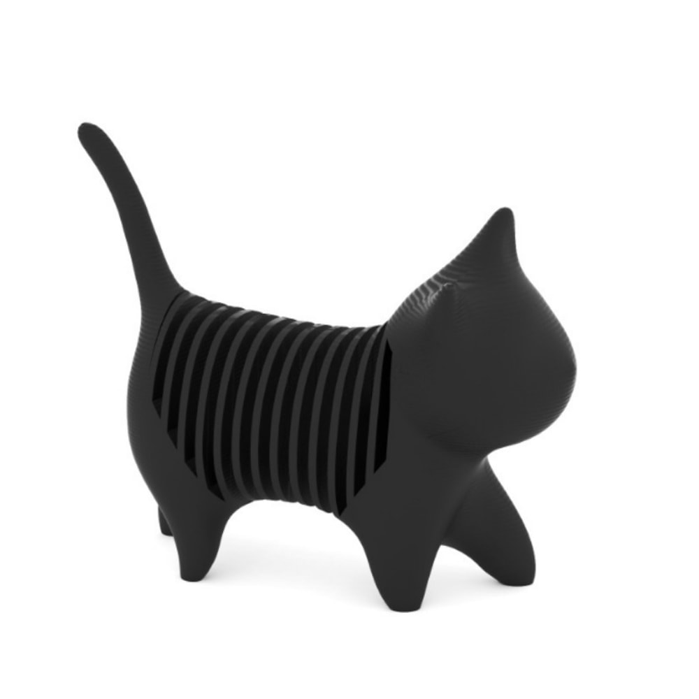 Cute Printed Spring Cat Desktop Ornament Christmas Office Decor Novelty Home Gift 0