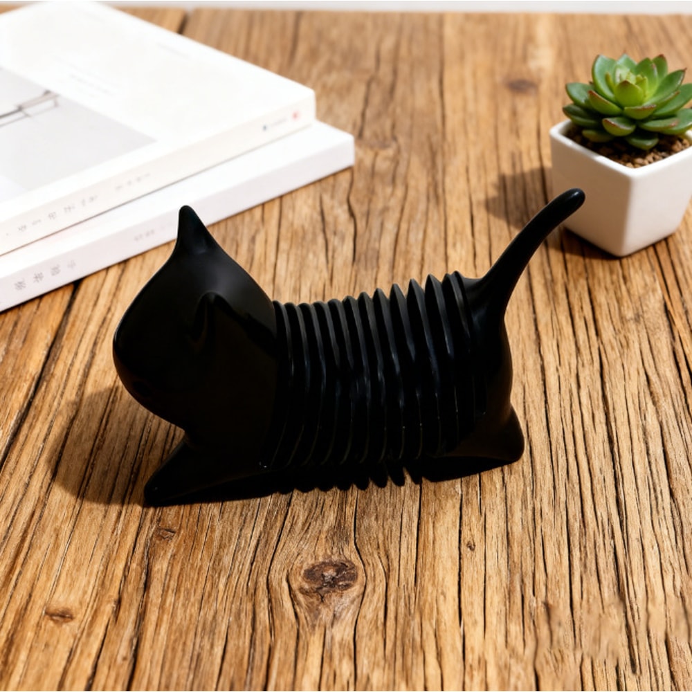 Cute Printed Spring Cat Desktop Ornament Christmas Office Decor Novelty Home Gift 2