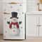 Fridge Christmas Snowman Snowflake Wall Stickers, New Year Room Decoration Mural Self-adhesive Beautify Home Decor