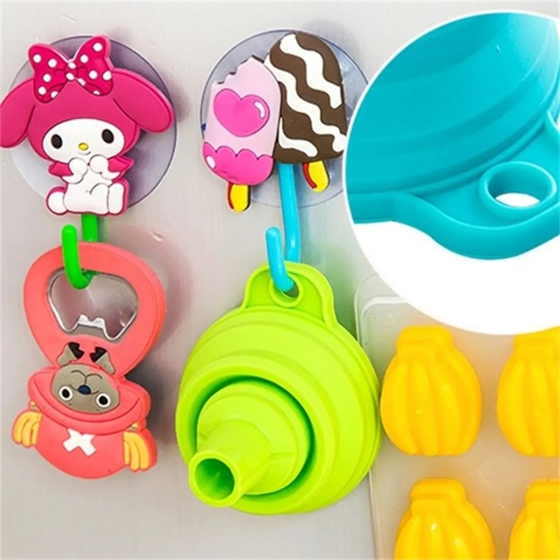 Foldable Silicone Funnel Set For Water Bottles Kitchen Gadget Accessories For Liquid Transfer Pract 1
