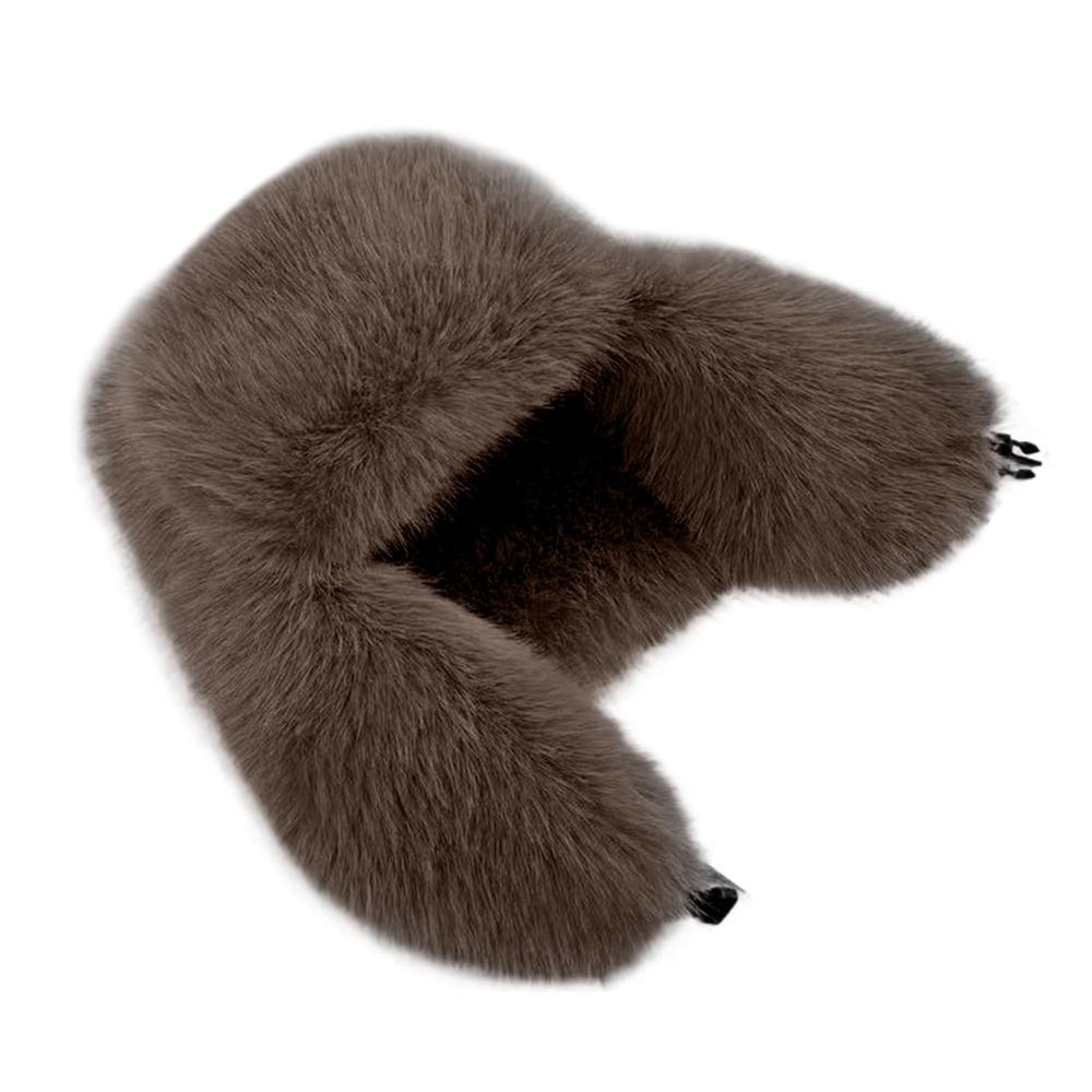 Windproof Earflap Cap, Thickened Faux Fur Bomber Hat, Ear Protection for Winter