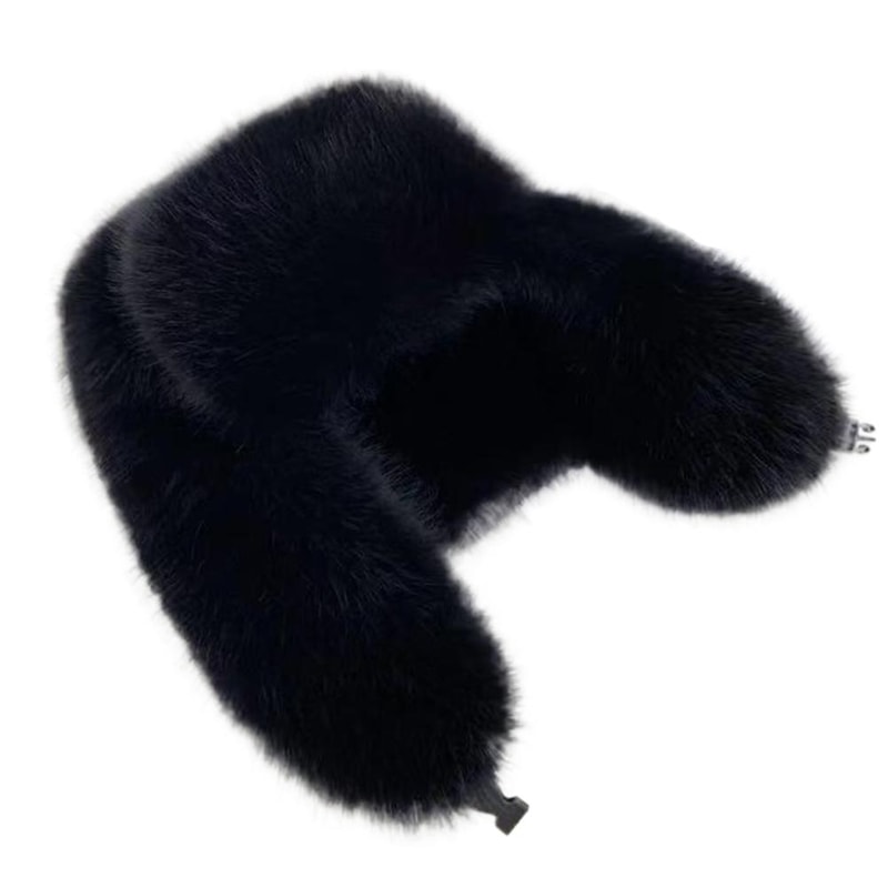 Windproof Earflap Cap, Thickened Faux Fur Bomber Hat, Ear Protection for Winter