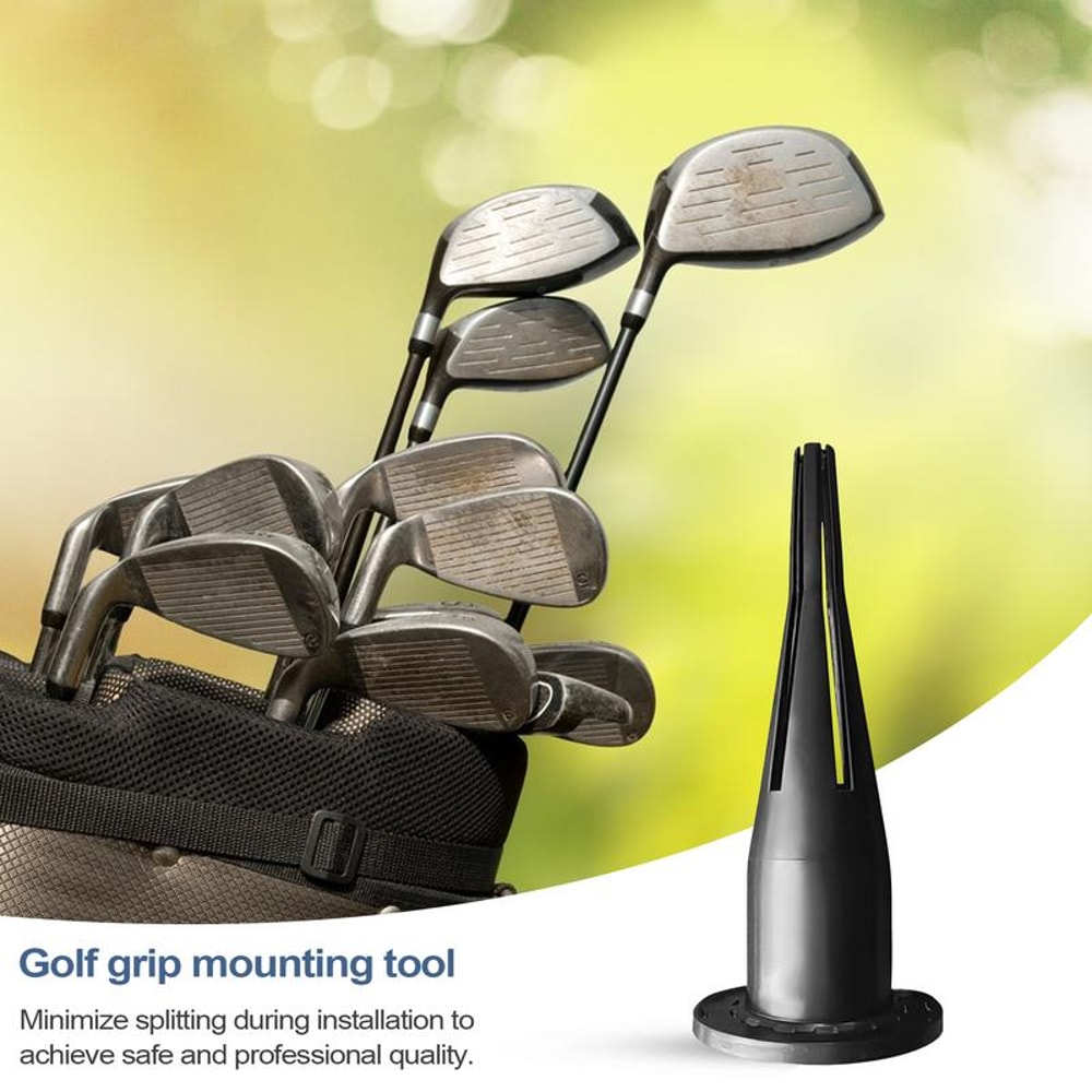 Portable Clip-on Golf Accessories grip mounting tool, Golf Club Grip Installer, Reusable Shaft Puller Remover