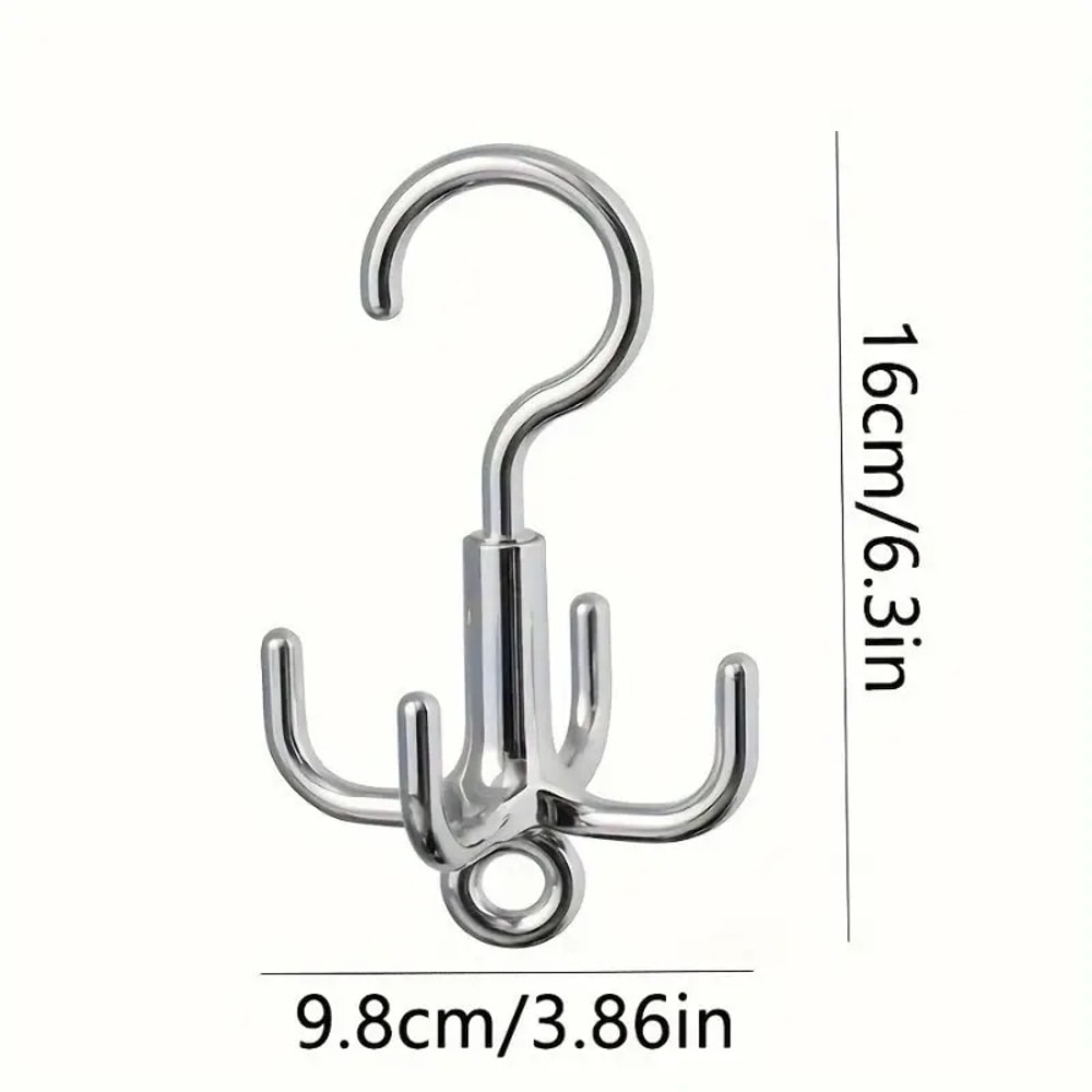 Belt Organizer, Multifunctional Rotating Clothes Hook, Punch Free Coat Hanger, Scarf Storage Rack