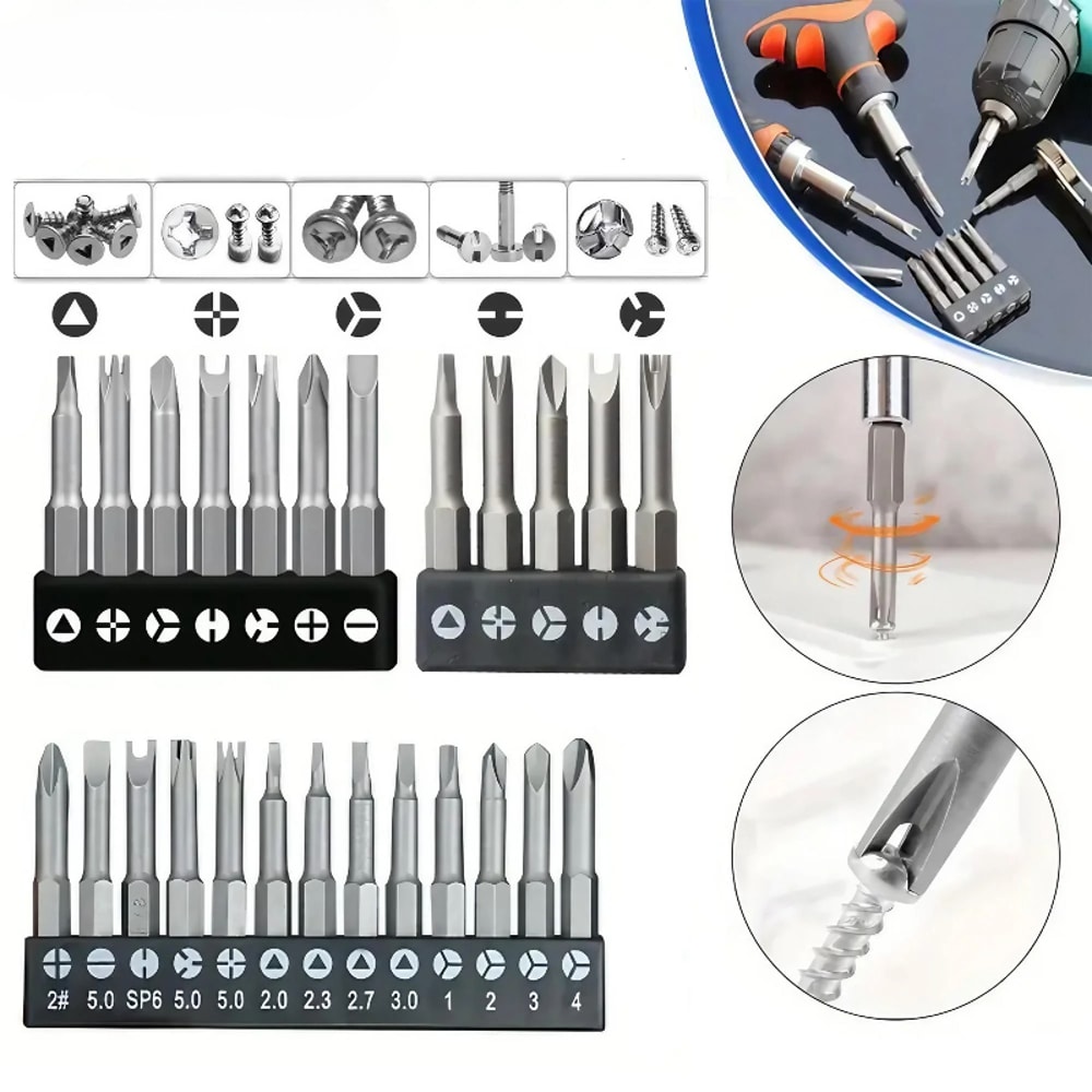 Specialty Screwdriver Bit Set YType Triangle Cross Point Tools For Precision Work 0