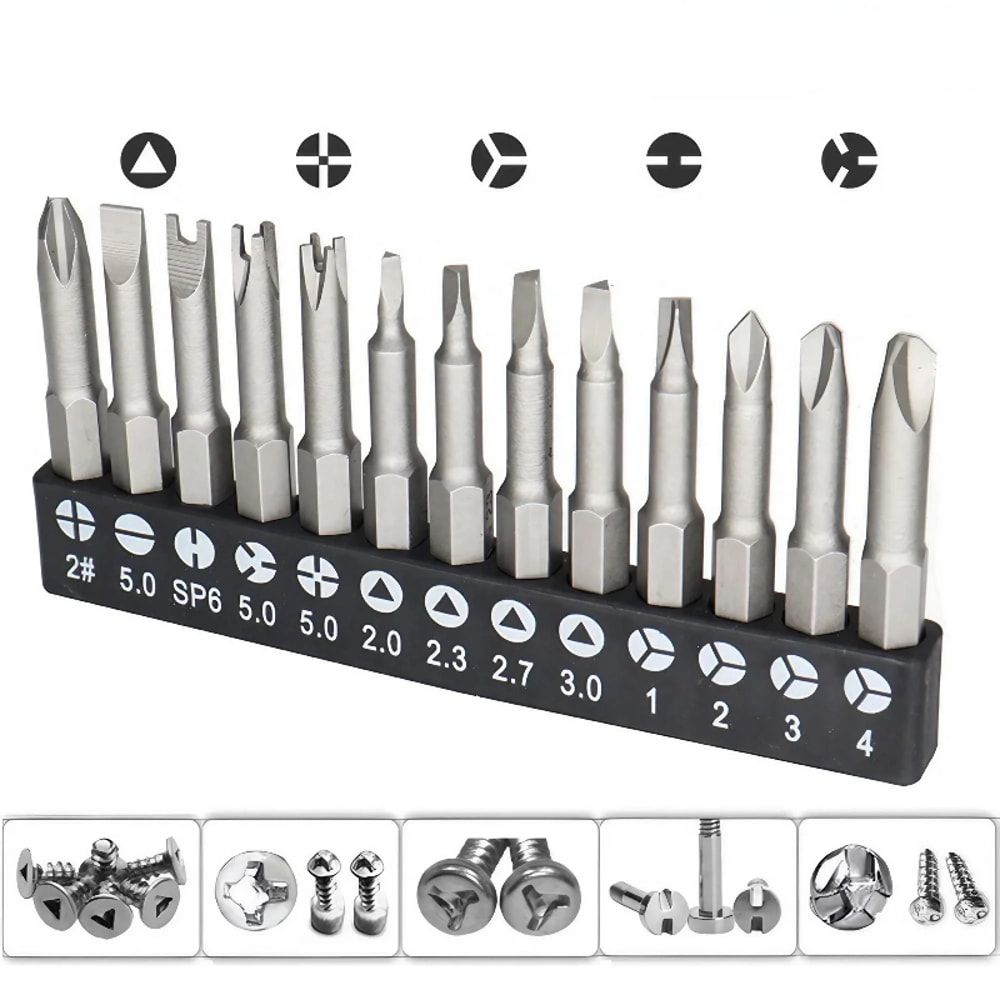 Specialty Screwdriver Bit Set YType Triangle Cross Point Tools For Precision Work 1