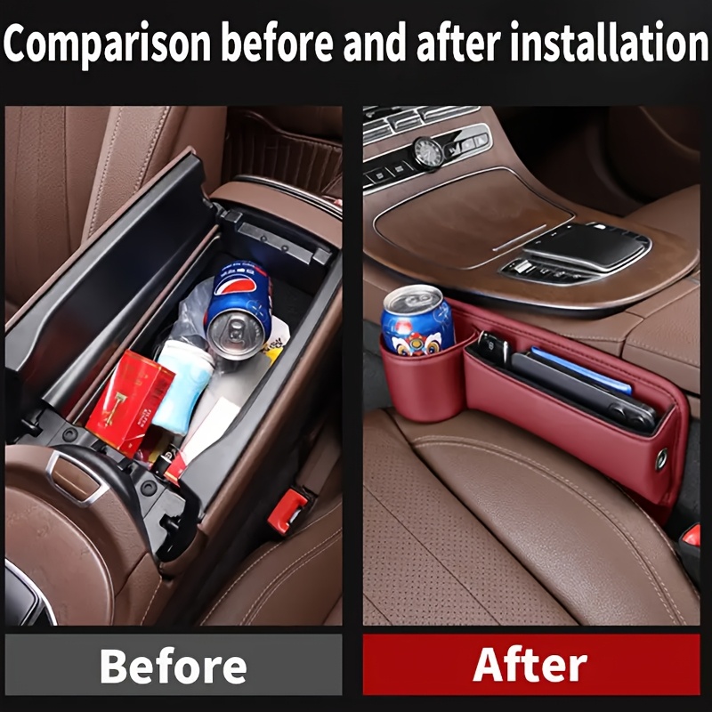 Car Seat Gap Storage Box, Seat Gap Sorting Box, Car Seat Filling Pad, Multifunctional Car Storage Device